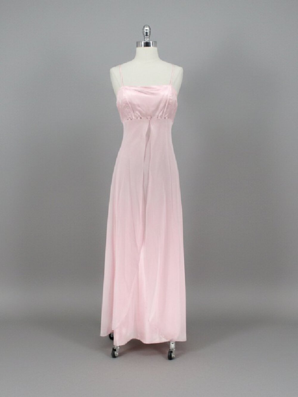 Vintage 90s Y2K Pink Satin Prom Party Dress Gown M NWT